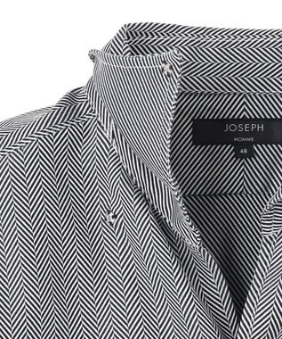 JOSEPH HOMME ツイルへリンボンクレイジー　イタリアンカラードレスシャツ ブラック系1