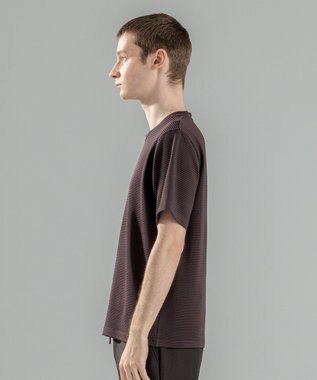 JOSEPH HOMME タックリップルジャージー　クルーネックTシャツ ダークブラウン系