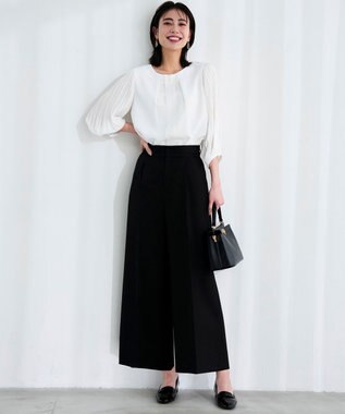 ANY SIS S 【2WAY】サスペンダー付き ワイドパンツ ブラック