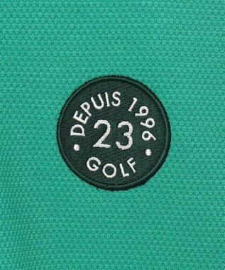 23区GOLF 【MEN】ライトハニカム 半袖ポロシャツ パイングリーン系