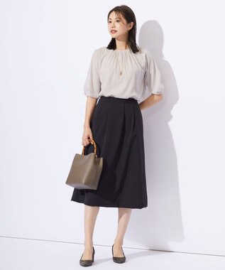 J.PRESS LADIES ビジューリング ネックレス ゴールド系