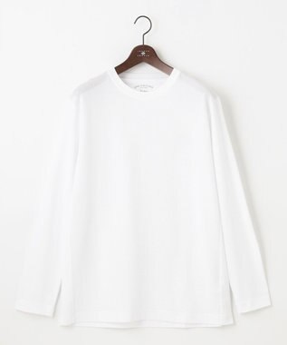 JOSEPH ABBOUD 【オーガニックコットン使用・好評につき長袖登場！】JOE COTTONサッカーTシャツ ホワイト系