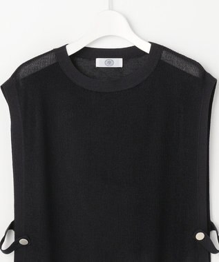 J.PRESS LADIES Vis/Pe スパーク ニット ベスト ネイビー系