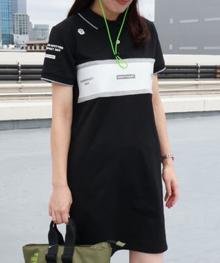 PW CIRCULUS 【WOMEN】【洗える】裏毛 ロゴ ポロ ワンピース ゴルフウェア レディース