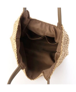 UNBILLION カシュカシュ cachecache / フリルフラップクロッシェトート ブラウン