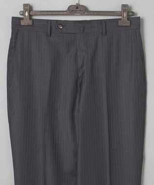 GOTAIRIKU 【Loro Piana Fabric】365 通年スーツ(グレー×ストライプ) グレー系1