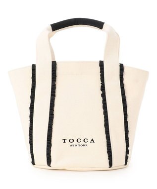 TOCCA 【八木アリサさん着用】TRILL TRIM CANVASTOTE キャンバストートバッグ アイボリー系