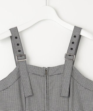 Feroux 【古畑星夏さん着用】チェック オールインワン ホワイト系2