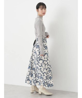 earth music&ecology ハイネックラメニットプルオーバー Gray