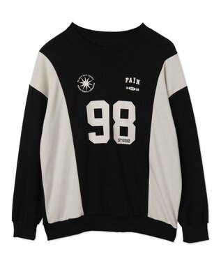 WEGO ナンバリングゲームプルオーバー ブラック