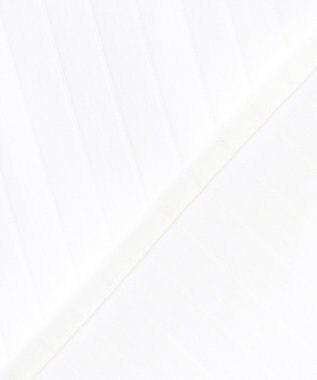 J.PRESS LADIES L BEZコットンナイロン ストライプ フリル襟 ブラウス ホワイトドビー系