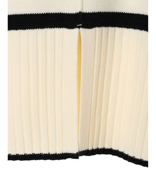 Green Parks 洗える　バックスリットニットプルオーバー Border