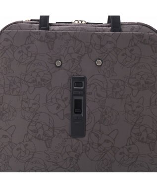 ACE BAGS & LUGGAGE HAyU × ace. ユッカTR カジュアルキャリーケース 33L 17841 エース チャコール(ネコヘッド柄)
