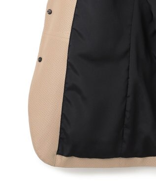 JOSEPH HOMME ライトパンチングレザー　ジャケット ベージュ系