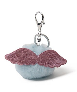 WEGO エンジェルきゅんモンスターぬいぐるみキーホルダー グレー