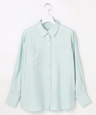ANY SIS シアーダブルポケット シャツ ミント