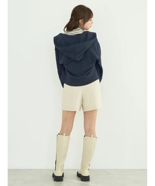 earth music&ecology 裏毛ＺＩＰパーカー Navy