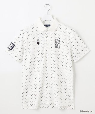23区GOLF 【MEN】【吸水速乾/UVカット】ミッフィーフェイスポロシャツ ホワイト系5