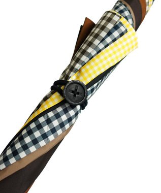 +RING 【UVカット95%以上】【UPF50＋】プラスリング 長傘60cm BRN/GNG T1288 ブラウン