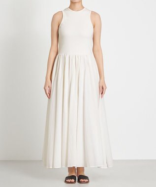 NAVE 【Nave　洗える】トランスペアレントボイル ドレス ホワイト系