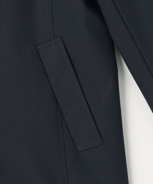 J.PRESS LADIES ドライストレッチ ショート ステンカラー コート ネイビー系