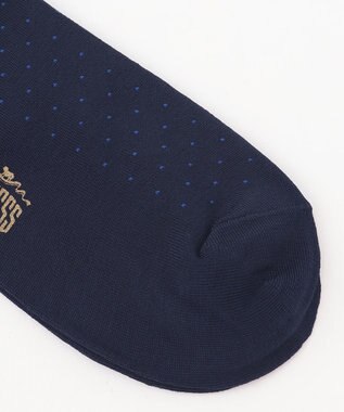 J.PRESS MEN 【定番】ハイゲージピンドットソックス ネイビー系