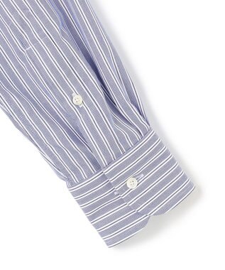 J.PRESS MEN 【PREMIUM PREATS / 形態安定】イングリッシュストライプ ドレスシャツ / レギュラー ネイビー系1