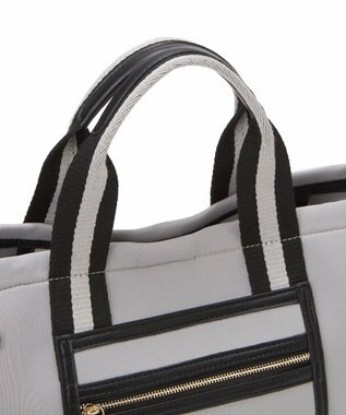 TOPKAPI 【新色追加】【TREASURE TOPKAPI】ネオプレン フロントポケット 2way ショルダー付き ミニトートバッグ グレー