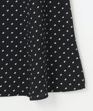 自由区 【セット可/洗える】ダブルスクエアプリント マーメイドシルエットスカート ネイビー系5