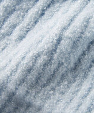 MIKI HOUSE HOT BISCUITS ぼん天付きケーブル編みモールニット帽子 ブルー