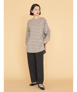 AMERICAN HOLIC ウエストイージーストレートパンツ Black