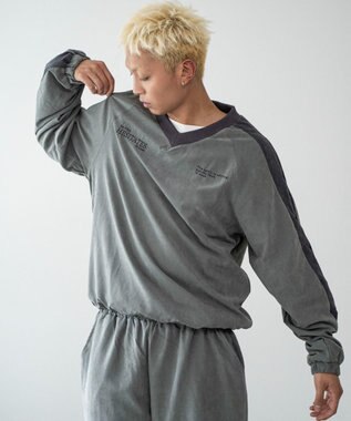 WEGO ミリタリーVネックラインプルオーバー