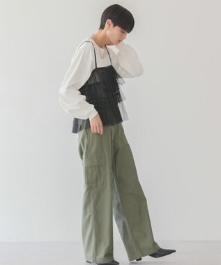 AMERICAN HOLIC 綿スラブカーゴパンツ Khaki