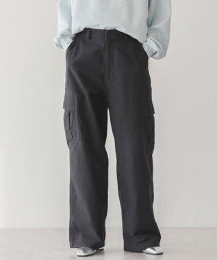 AMERICAN HOLIC 綿スラブカーゴパンツ Black