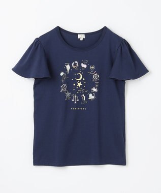 組曲 KIDS 【UVカット加工】【150-160㎝】12星座 Tシャツ ネイビー