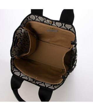 UNBILLION カシュカシュ cachecache / 柄アソートジャガード2wayトートバッグ ブラック