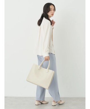 earth music&ecology タックブラウス Off White