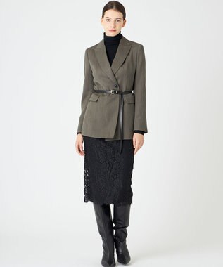 BEIGE， CAMELLIA / Iラインスカート Black