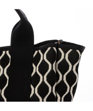 UNBILLION カシュカシュ cachecache / 柄アソートジャガード2wayトートバッグ ブラック