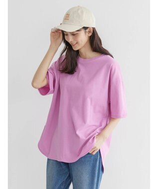 AMERICAN HOLIC 抗菌防臭ラウンドテールカットプルオーバー Pink