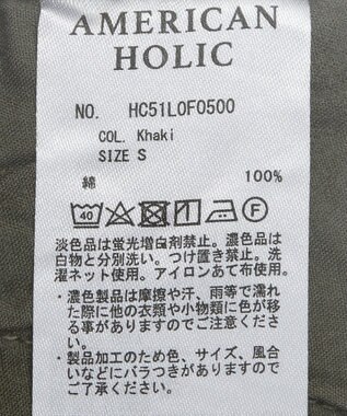 AMERICAN HOLIC 綿スラブカーゴパンツ Khaki