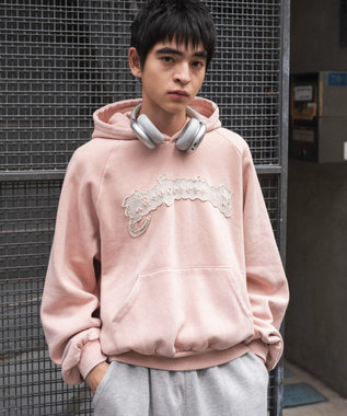 WEGO ショートグラフィックプルパーカー