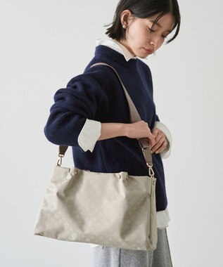 russet ナイロン三層2WAYトートバッグ(CE-1586) Ecru