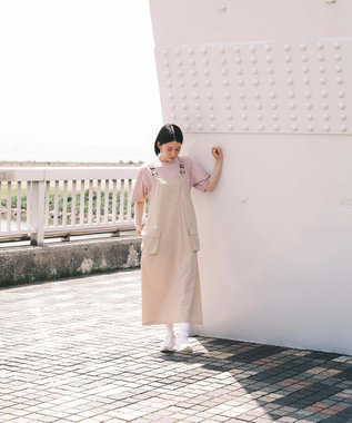 SHARE PARK LADIES 【撥水・UVカット・ストレッチ・軽量 】ナイロンジャンパースカート（S・Mサイズ） ベージュ系