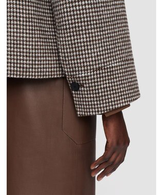 JOSEPH ダブルフェイス ドッグトゥース　ショートコート Arabica Combo