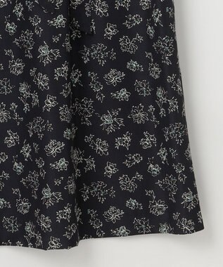 J.PRESS LADIES L 【WEB限定カラーあり・洗える】ラインフラワープリント ワンピース ネイビー系