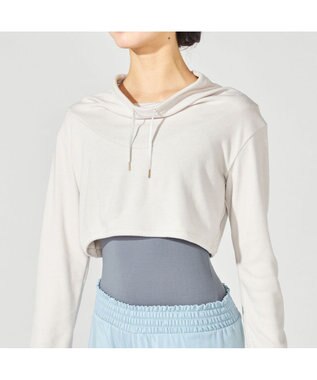 Chacott ハイネックショートトップ グレージュ