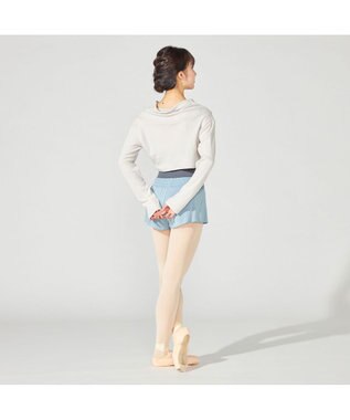 Chacott ハイネックショートトップ グレージュ