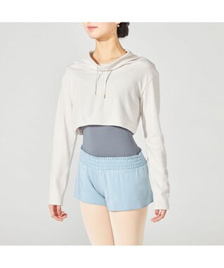 Chacott ハイネックショートトップ グレージュ