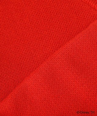 ANY 【ディズニー】ミッキーマウス／スウェットライクニット レッド
